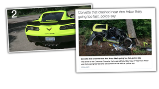 Driver Who Crashed Corvette Z06 Into Tree Sentenced To Nine Months In Jail
